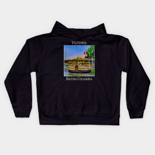 Adorable water taxis in Victoria British Columbia Kids Hoodie